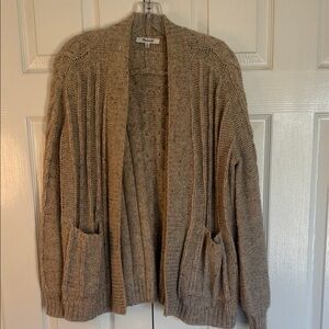 American Eagle Outfitters Beige Knit Cardigan